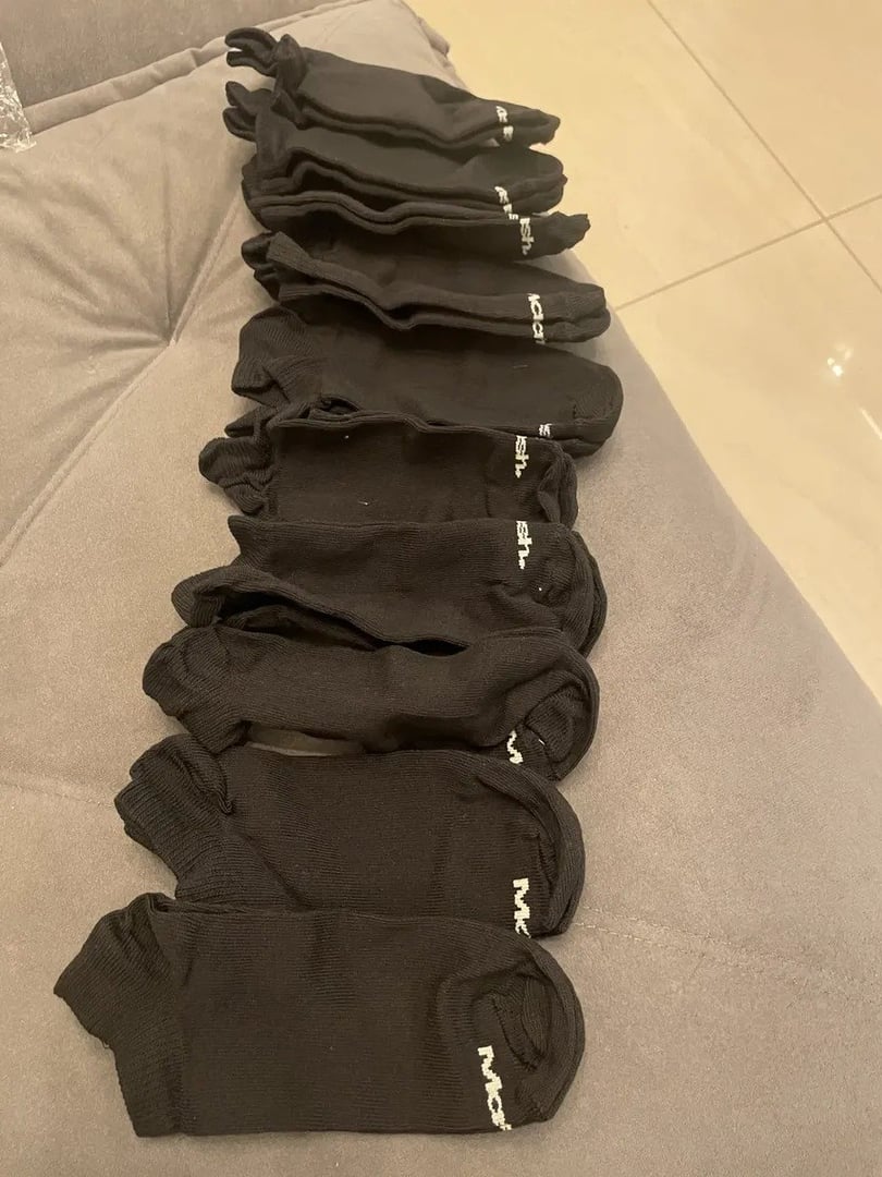 Kit 10 Pares Meia Invisível Soquete Algodão Confortável Mash