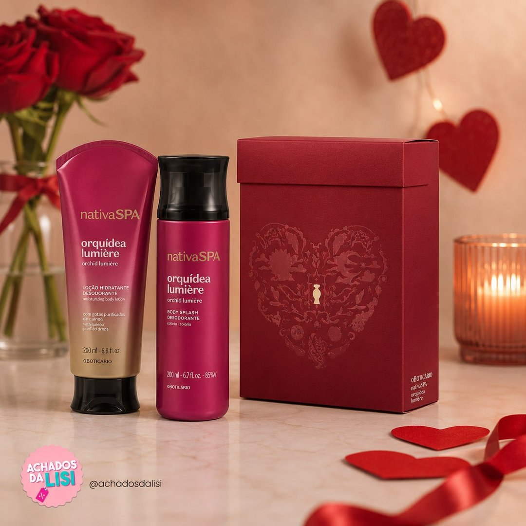 Kit Nativa Spa Orquídea Lumière Amor 2026 - O Boticário