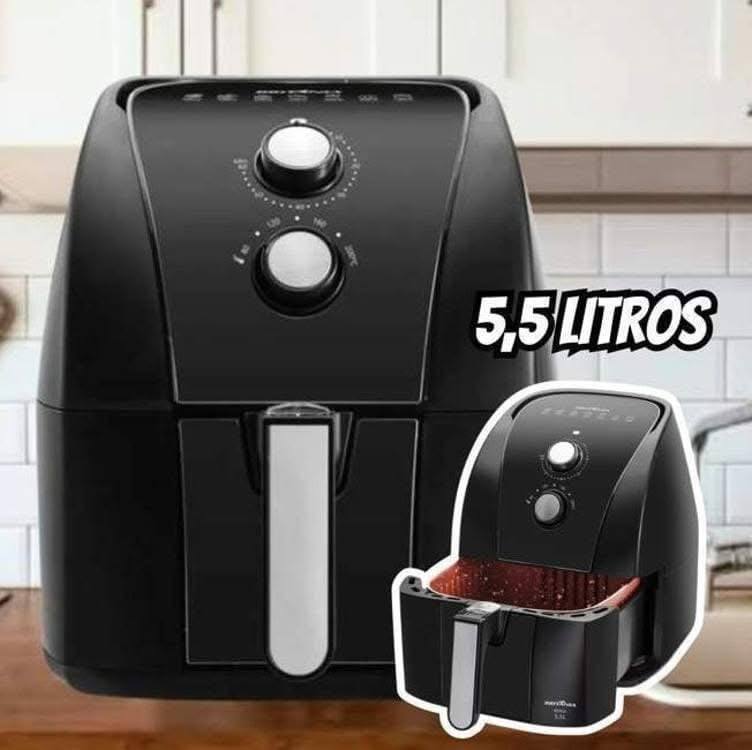 Fritadeira Air Fryer Britânia 5,5L 1500W BFR50 Redstone 220V