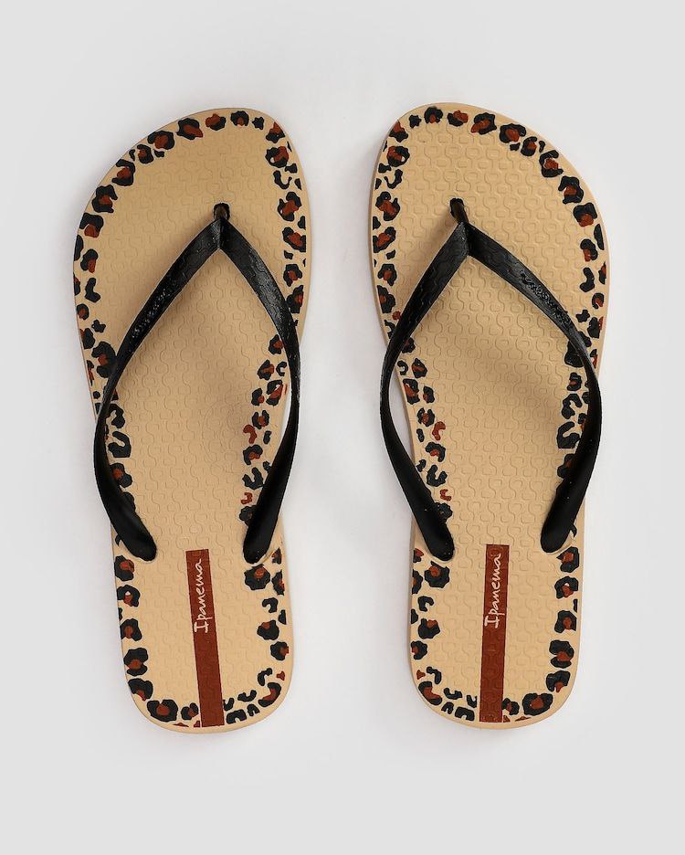 Chinelo feminino Ipanema Day onça bege | Grendene