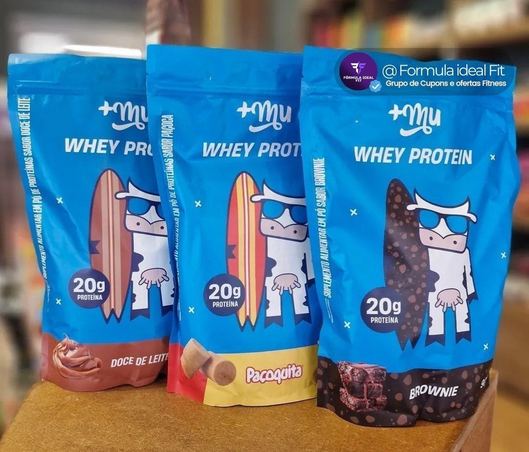 Whey Concentrado 20g De Proteína Refil 900g +mu - Paçoquita