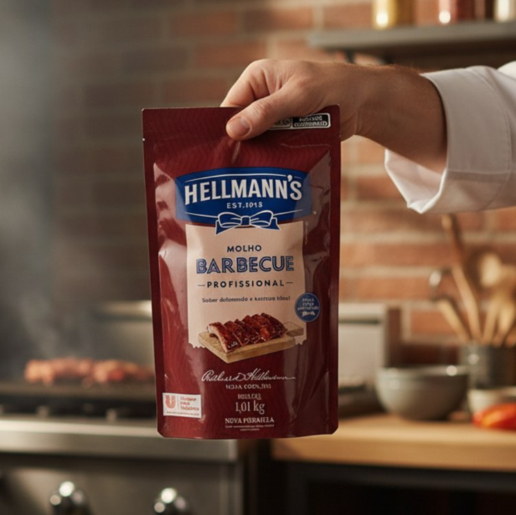 Hellmann'S Profissional Molho Barbecue Sabor Defumado 1,01Kg