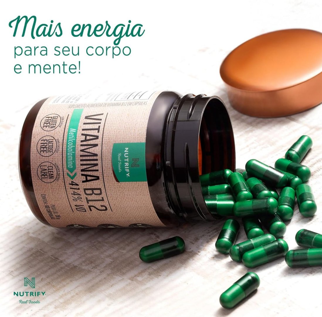 Nutrify - Vitamina B12-60 cápsulas