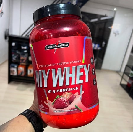 My Whey Shake De Morango Pote 900g Integralmédica
