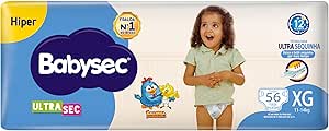 Fralda Babysec Ultrasec Galinha Pintadinha Azul Xg 60 Unidades