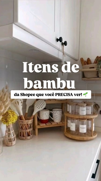 Os itens de bambu são o toque que faltava na sua casa!