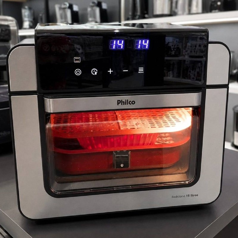 Air Fryer Oven Paf15b 15l Dupla Resistência Philco Preto