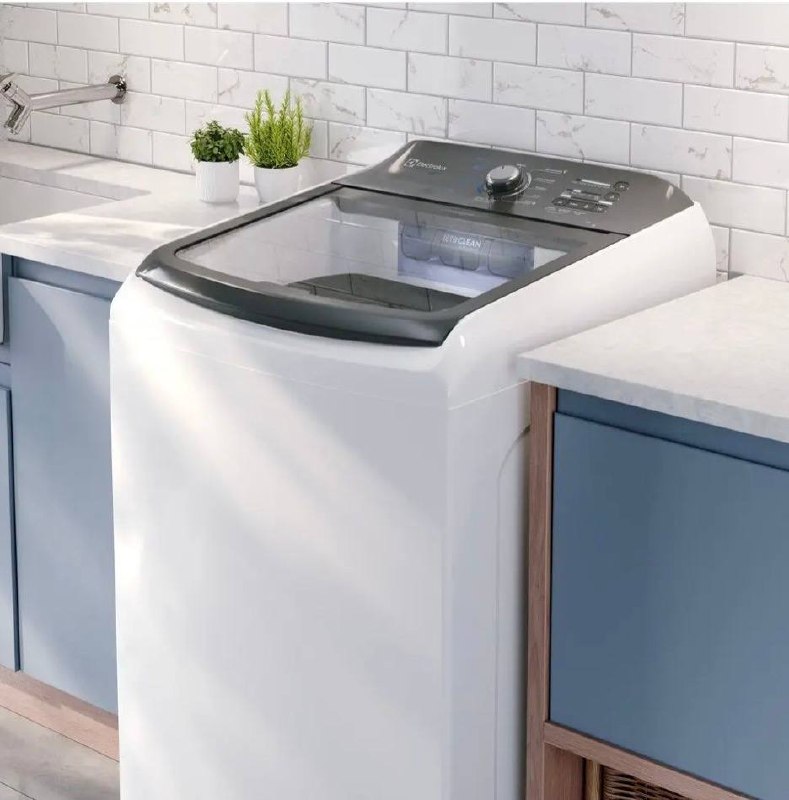 Lavadora de Roupas Electrolux 18kg Cesto Inox 11 Programas de Lavagem Branco Efficient LEE18