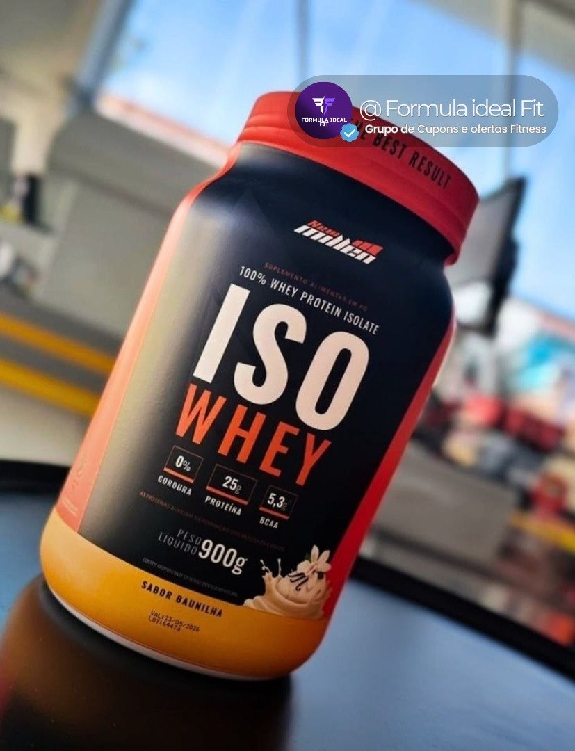 Iso Whey Isolado 900g - New Millen Sabor Baunilha