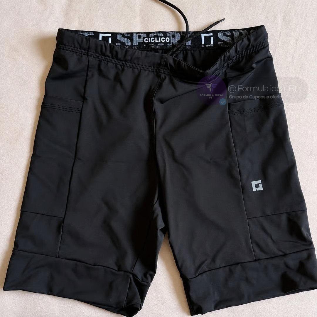 Bermuda Ciclico Masculina Com Bolsos | 2 Cores