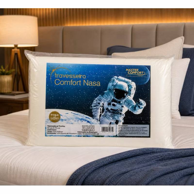 Travesseiro Comfort Nasa Visco 50cm x 70cm - Master Comfort