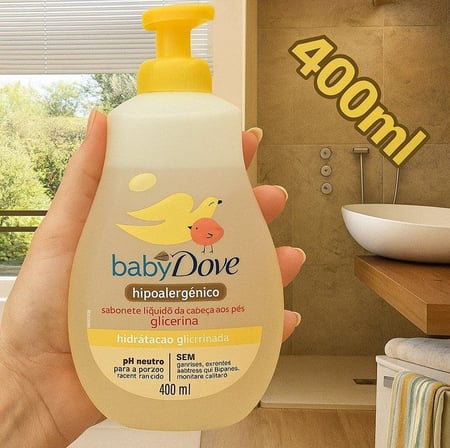 Baby Dove Sabonete Líquido Hidratação Glicerinada 400 ML