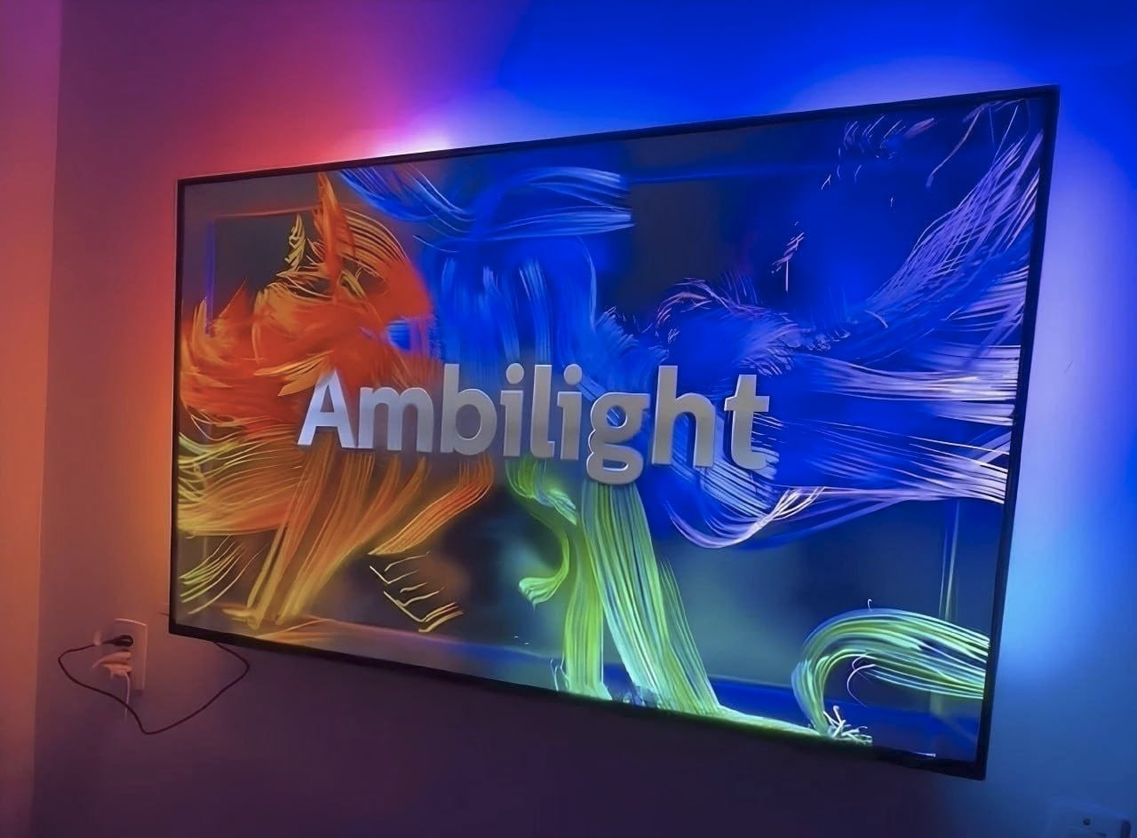 PHILIPS, Smart TV Ambilight 50" 4K, Titan OS, 50PUG8100/78, Comando de Voz, HDR10+/Dolby Atmos, VRR/ALLM, Bluetooth