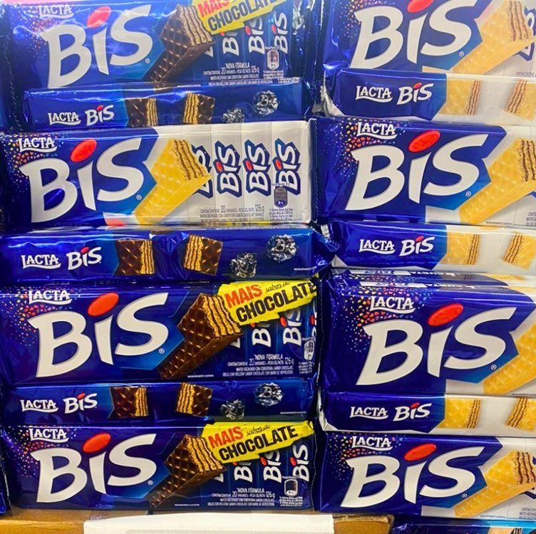 Bis Original Ao Leite - Kit com 3 unidades de 100,8g