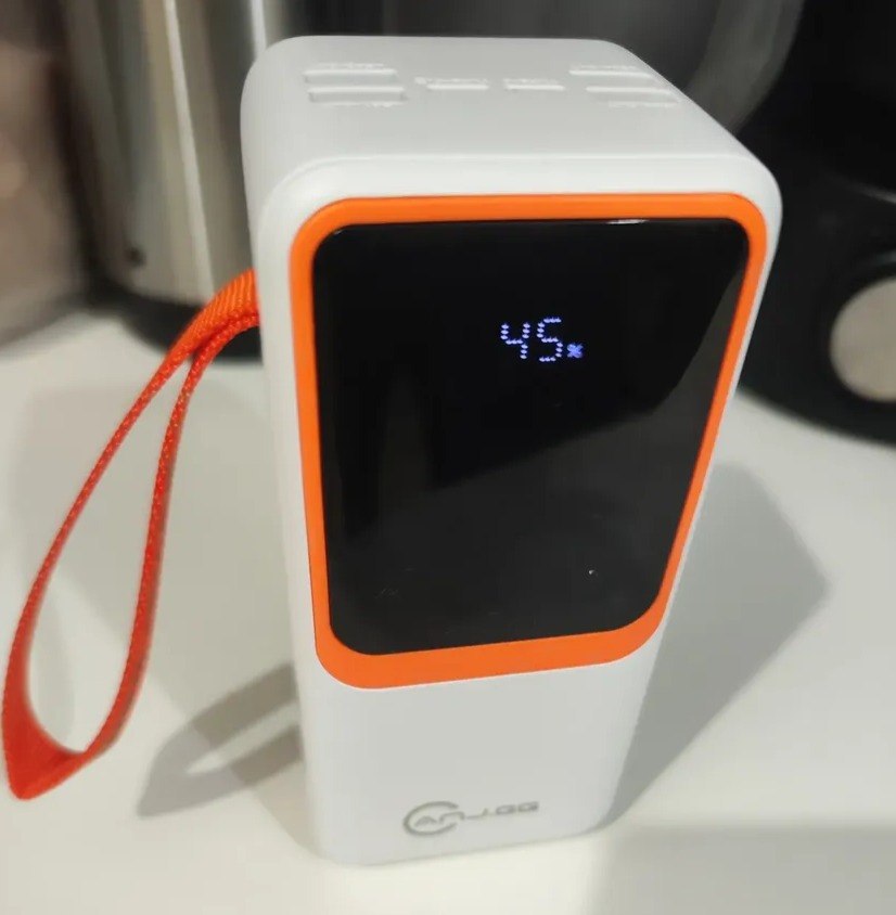 Carregador Portátil Power Bank Turbo 20000mah 22.5w Universal Para iPhone Samsung Motorola Xiaomi Com Display Digital Preto ou Branco- Hardline