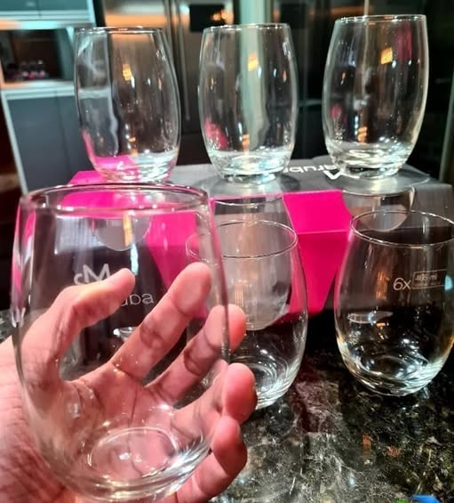 Jogo de Copos de Vidro 465ml Nadir SM Aruba - 6 Peças