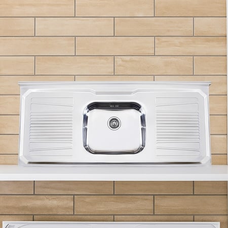 Cuba Pia Aço Inox 120x53x04 S/valvula Pianox