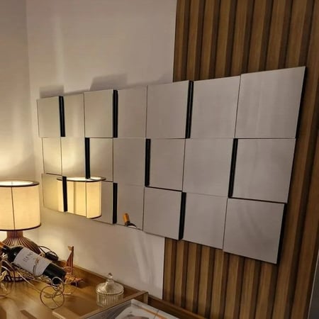 Espelhos Decorativos Vidro 3d Liverpool Corpo Inteiro Sala Cor Da Moldura Preto