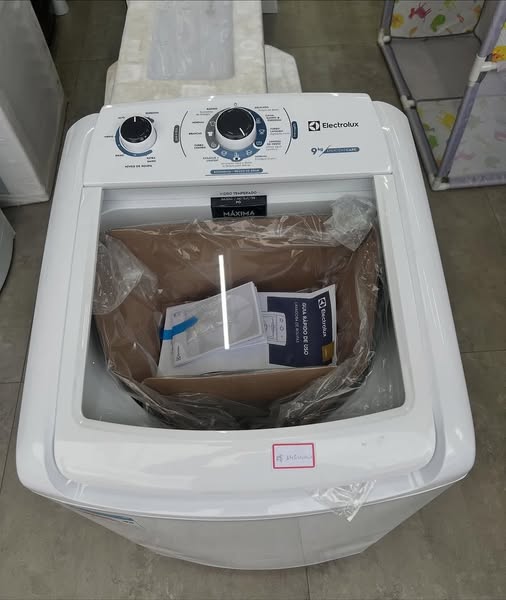 🤓Máquina de Lavar Electrolux 9kg Branca Efficient Care 220v LED09