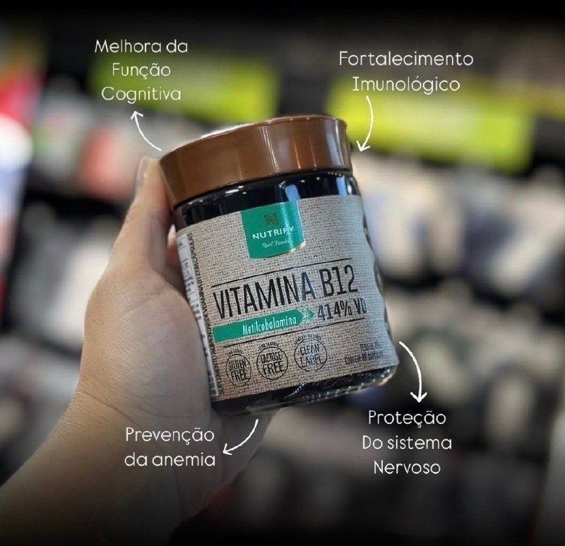 Vitamina B12 Metilcobalamina 414% 60caps Nutrify