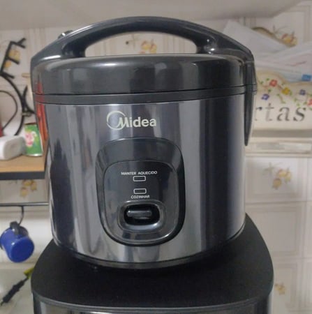 Panela De Arroz Elétrica 3L Midea Revestimento Antiaderente Blackstone - 110v/220v