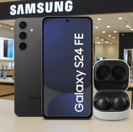 Smartphone Samsung Galaxy S24 FE 128GB Grafite - 5G + Galaxy Buds FE sem Fio Grafite
