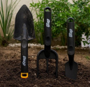 WAP Kit Jardinagem Manual com Duas Pás e um Ancinho GKJM01