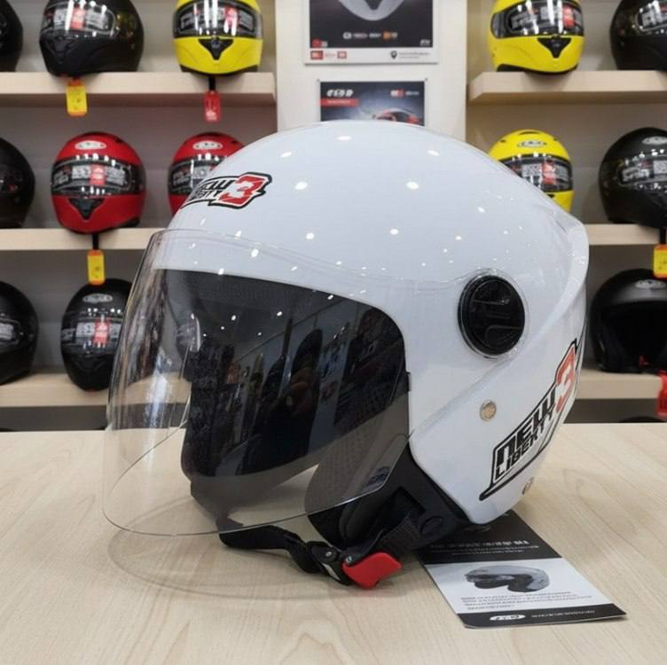 Pro Tork Capacete Moto New Liberty Three, Branco, Tam. 56