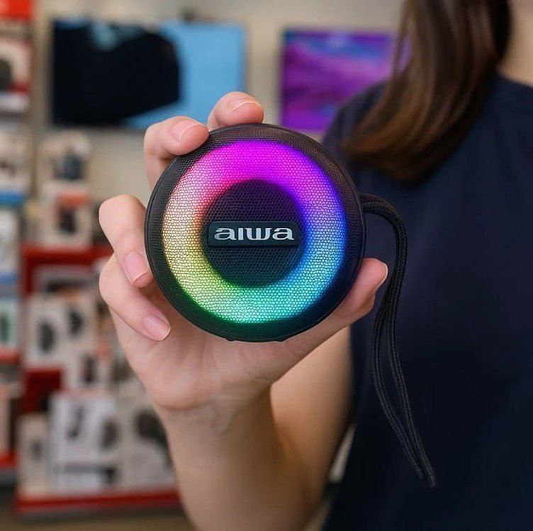 Caixa De Som Speaker Bluetooth Aws-sp-02 Aiwa Preto