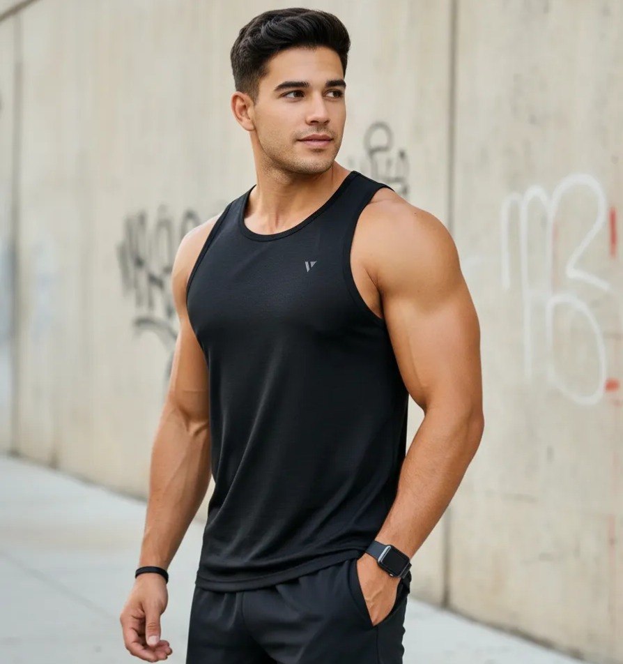 Regata Voker Dry Fit Uv Camiseta Masculina Academia Treino Tam. P ao GG - 10 cores