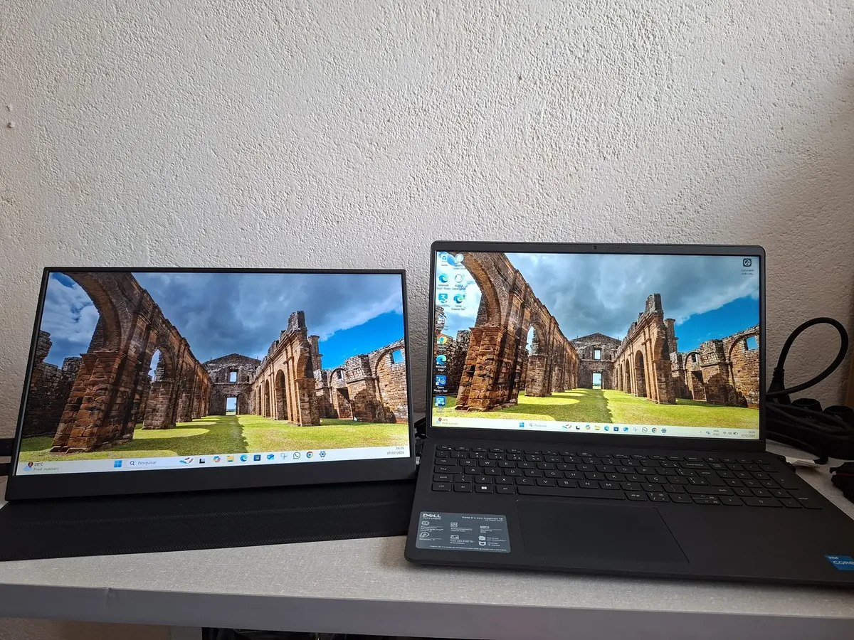 Monitor Portátil 15.6''com Usb C Dupla/hdmi Fhd 1080p 60hz