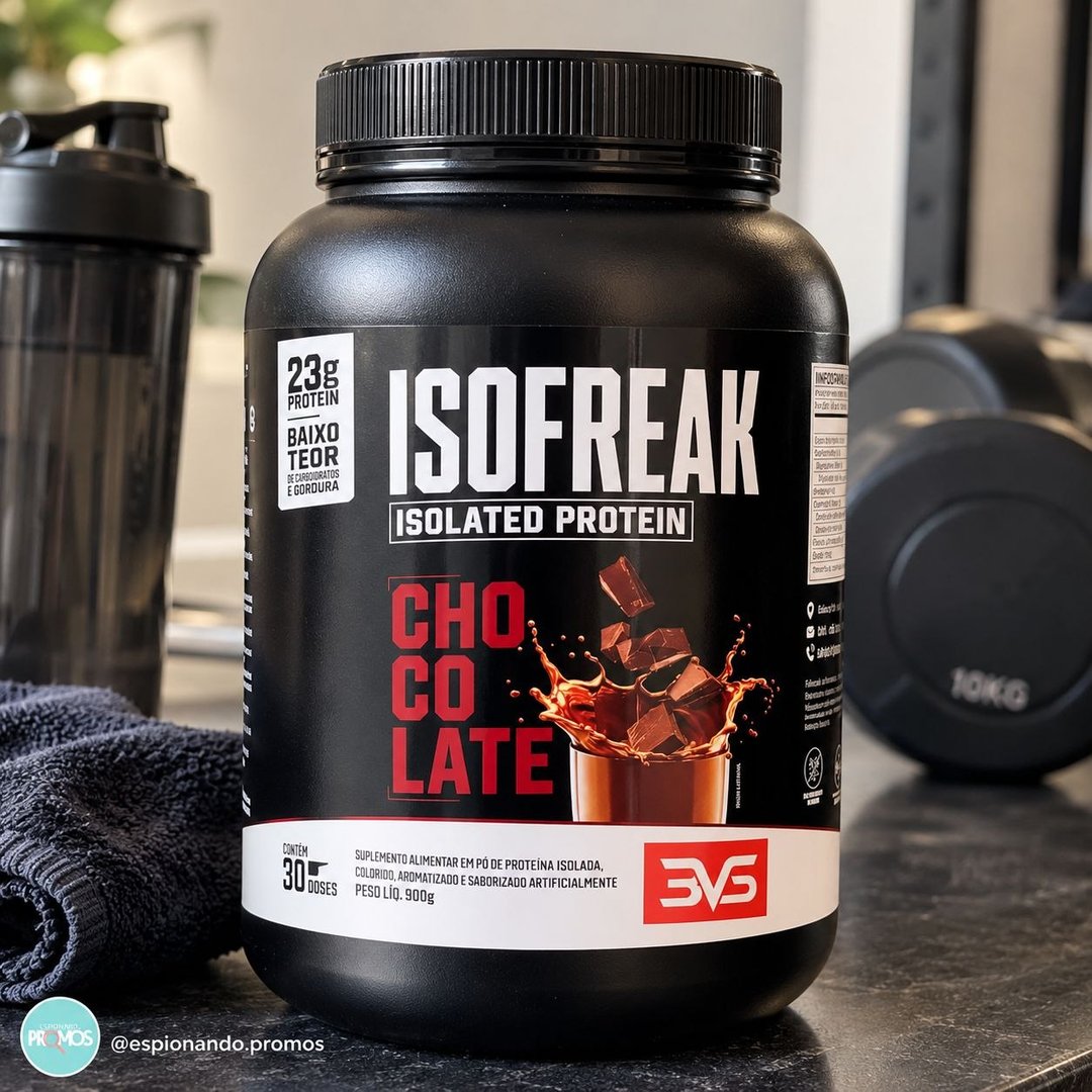 Whey Isolado Isofreak 900g Sabor Chocolate