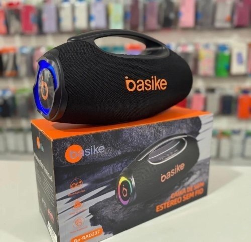 Caixa De Som Basike Ba-RAD207 80W Rádio FM Bluetooth 5.3 TWS RGB Bass Boost 9000mAh
