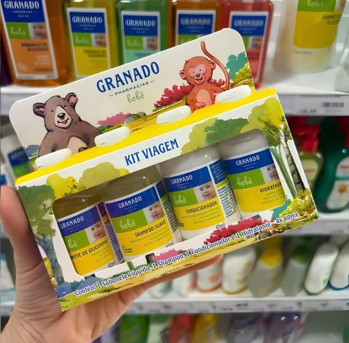 Granado Kit Viagem Do Bebê, 60ml, 4 Unidades