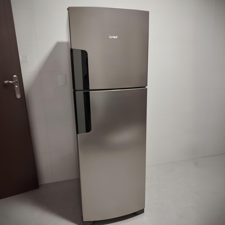 Geladeira Consul Frost Free 377 Litros Duplex Inox - CRM44MK