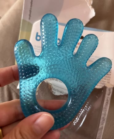 Mordedor Buba de Água Gelado para Gengiva Macio Mãozinha
