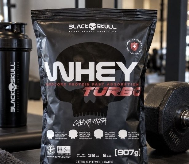 Black Skull Refil Whey Turbo Chocolate 907G