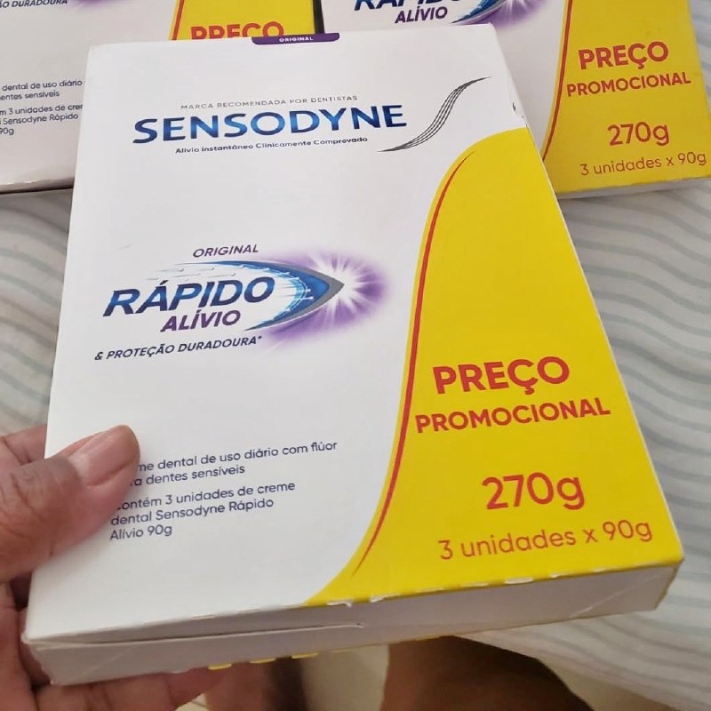 Sensodyne Creme Dental, Sensibilidade e Rápido Alívio e Proteção Duradoura Leve 3 e Pague ...