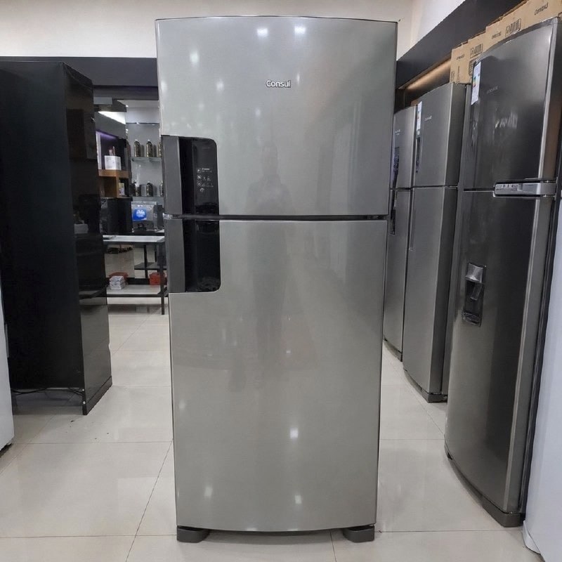 Geladeira Consul Frost Free 455 Litros Duplex Inox - CRM56MK