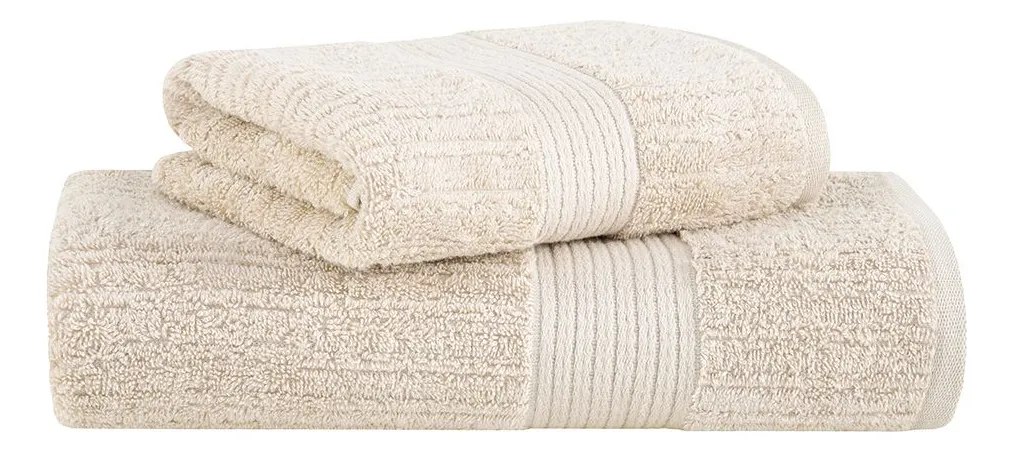 Jogo De Toalhas Buddemeyer Fio Penteado Canelado Gigante 2pç