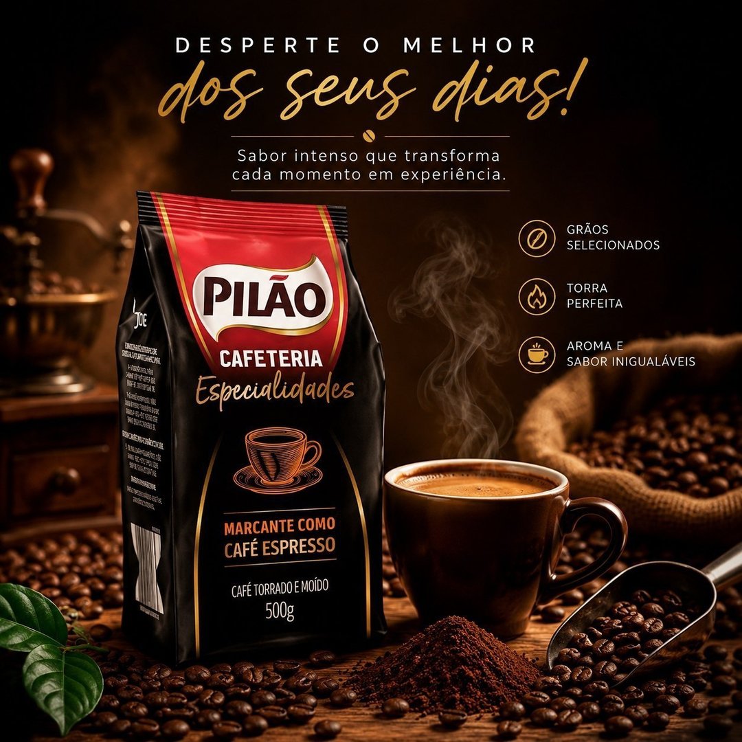 CAFE PILAO CAFETERIA ESPECIALIDADES ESPRESSO POUCH 500G