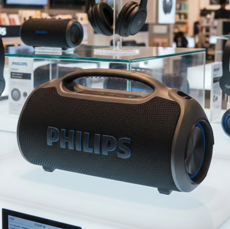 PHILIPS, Boombeat, Caixa de Som Bluetooth Boombox, TAX400B/00, USB, Auxiliar, TWS, USB Pow...