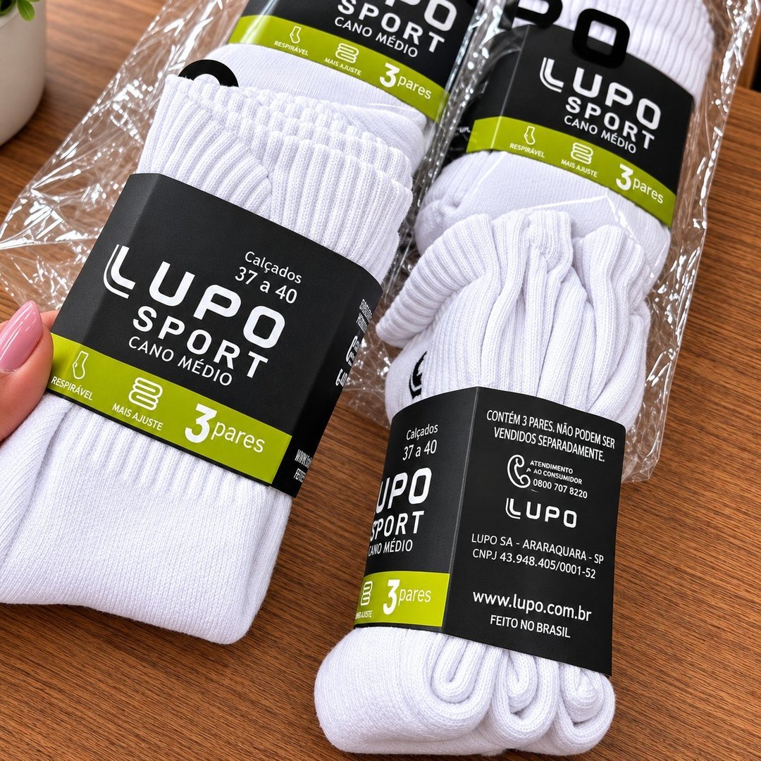 Kit 10 Pares Meia Lupo