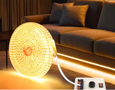 Kit 1m a 10m Mangueira LED 5050 120LEDS Direta Com Dupla face IP65 Blindada 2835 18w/m 110...