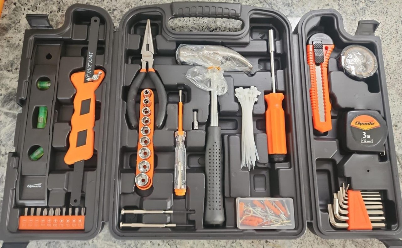 Sparta Maleta de ferramentas kit com 165 peças