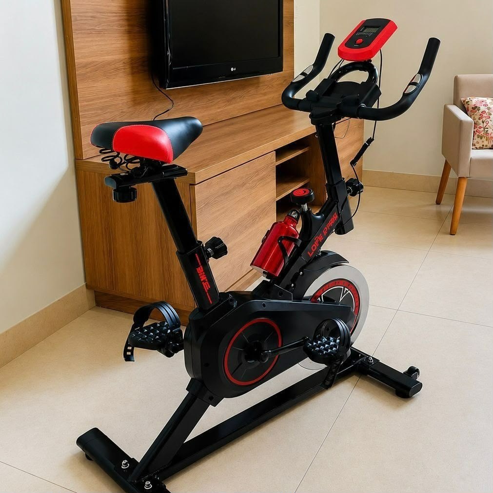 Bicicleta Ergométrica Profissional Spinning X11 Em Aço Carbono Suporta Até 120kg - 4fitness Preto