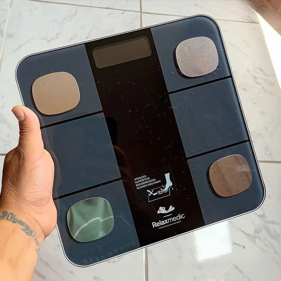 Balança Digital Corporal Bioimpedância - Relaxmedic