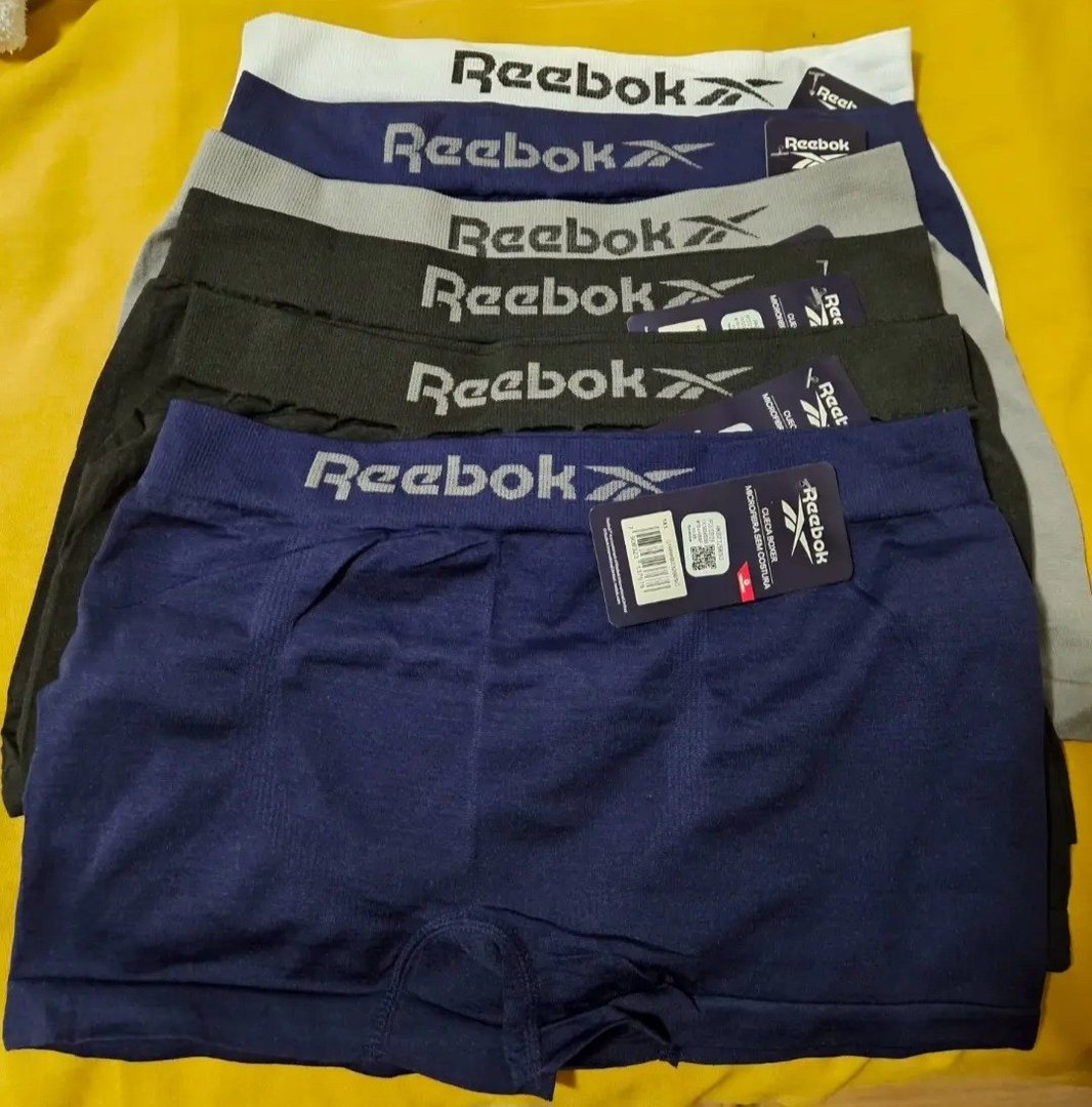 Kit 6 Cuecas Boxer Reebok Microfibra Sem Costura Original - Tam. P ao GG