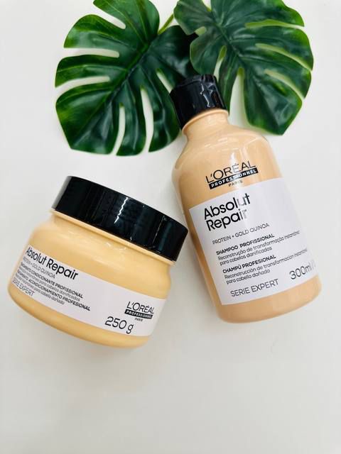 L'Oréal Absolut Repair Gold Quinoa: Reconstrução e Brilho em Dose...
