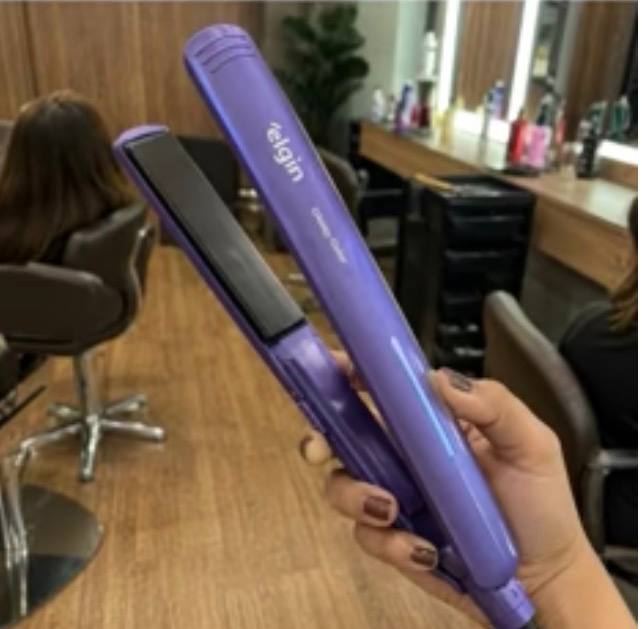 Prancha Alisadora Chapinha Elgin Glossy Color Bivolt 230C Tourmaline Íon -